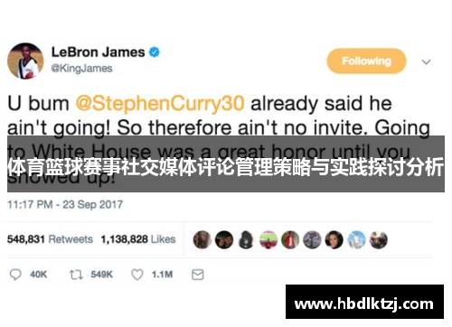 体育篮球赛事社交媒体评论管理策略与实践探讨分析